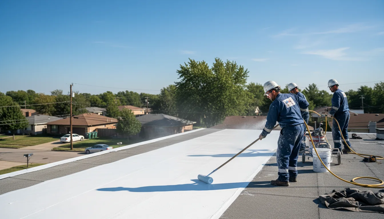 Commercial roof coating in Fifty Six, AR near me